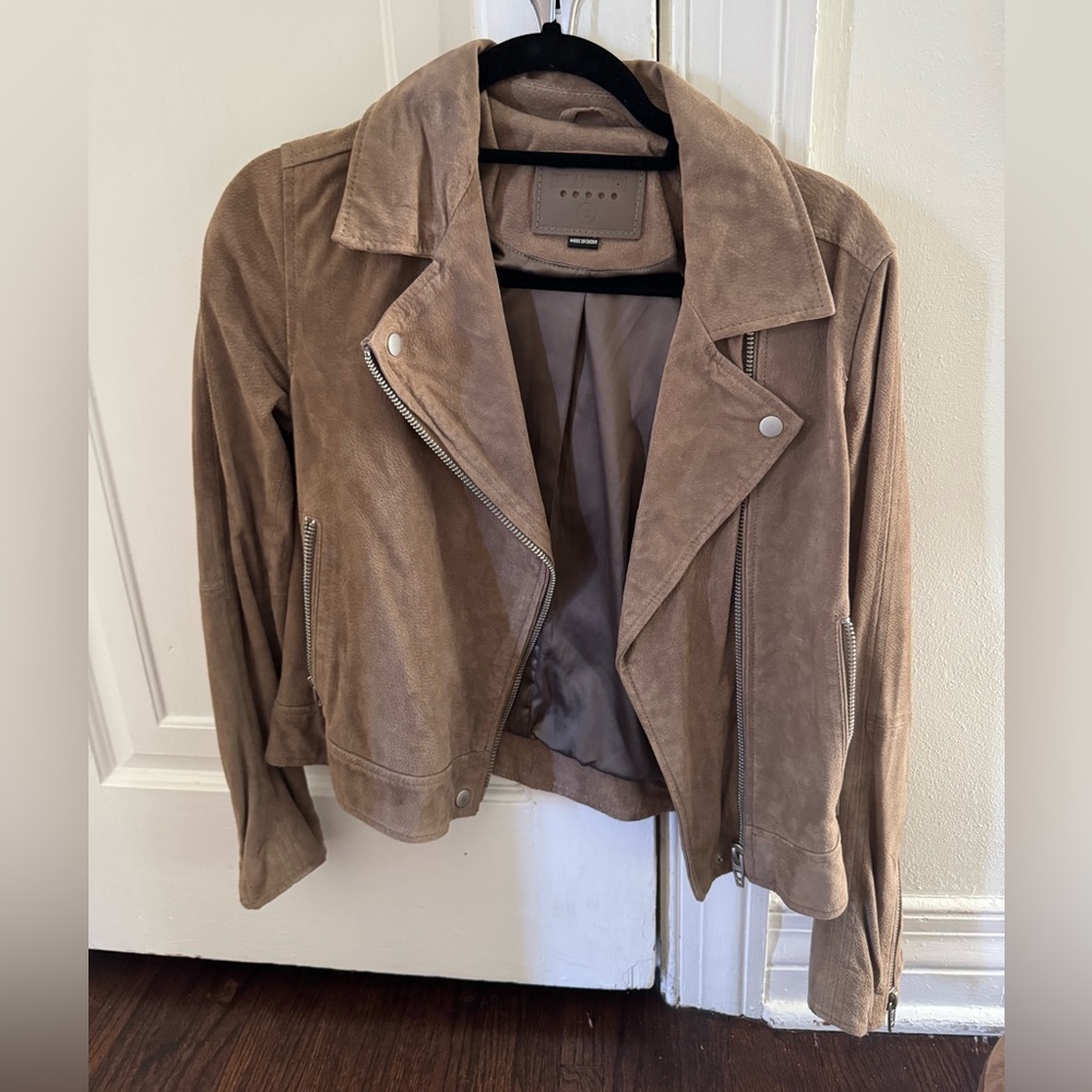 BLANKNYC suede moto jacket